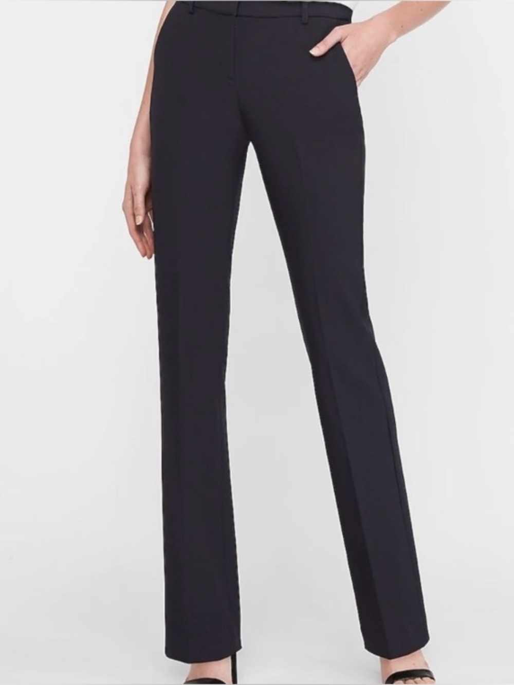 Express Columnist Barely Boot Mid Rise Black 10R